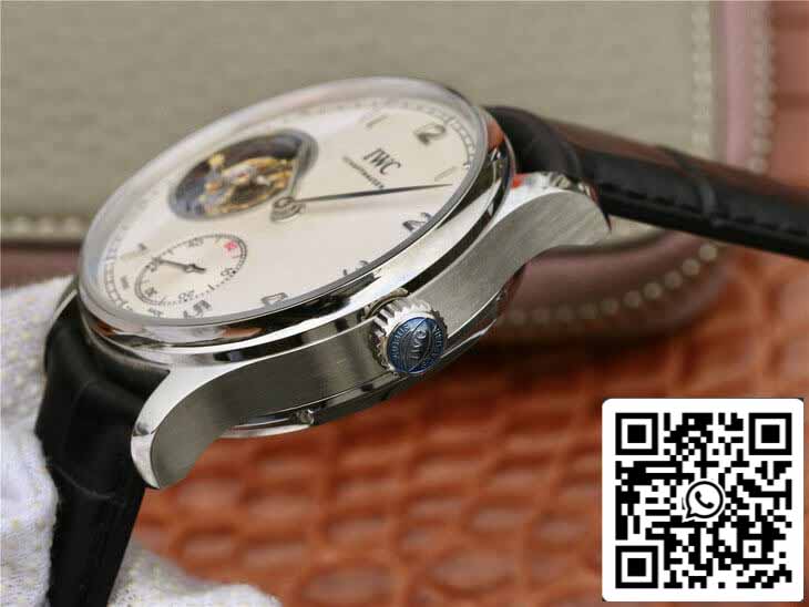 IWC Portuguese Tourbillon 1:1 Best Edition ZF Fabbrica White Dial