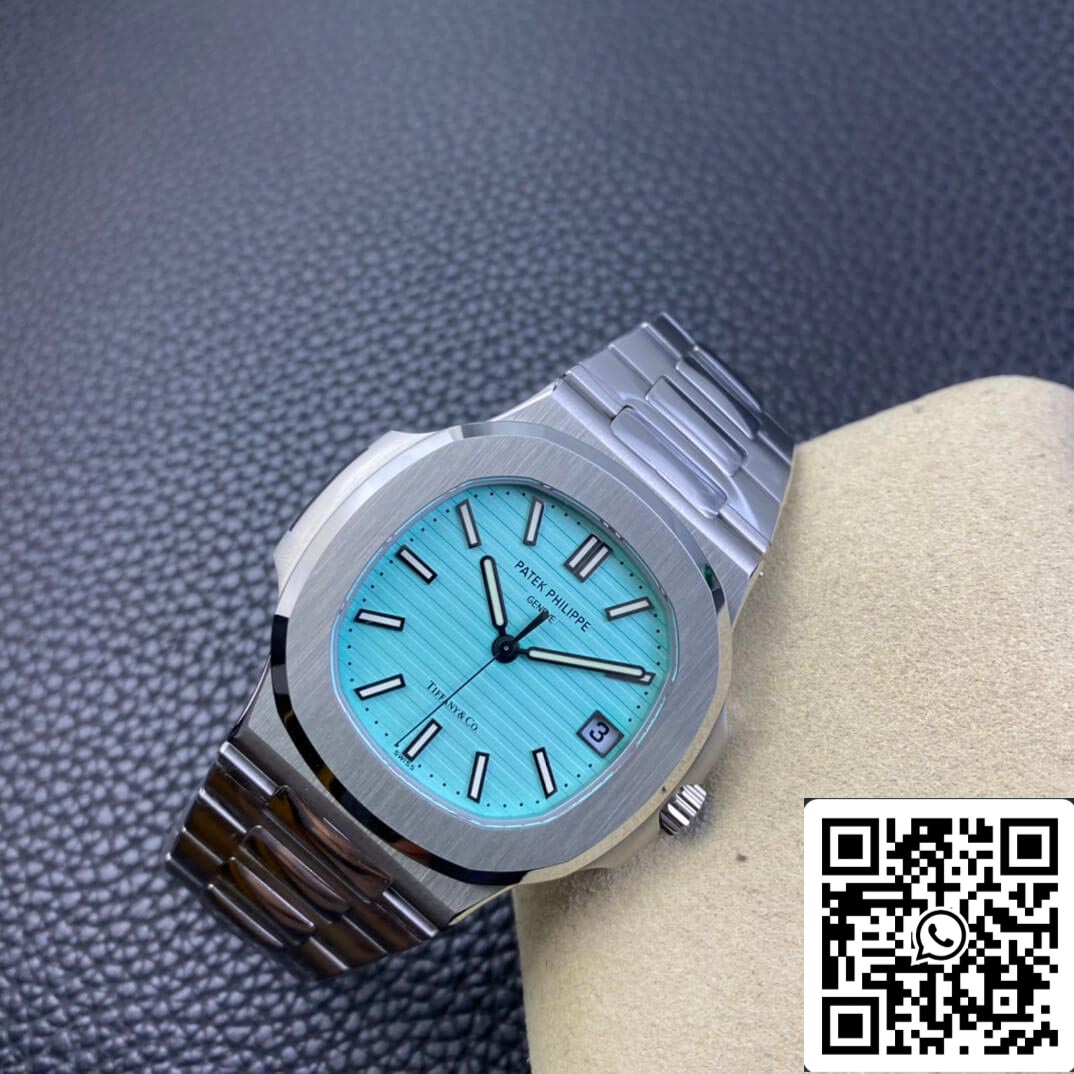 Patek Philippe Nautilus 5711/1A-018 1:1 edizione migliore 3K Fabbrica Tiffany quadrante blu