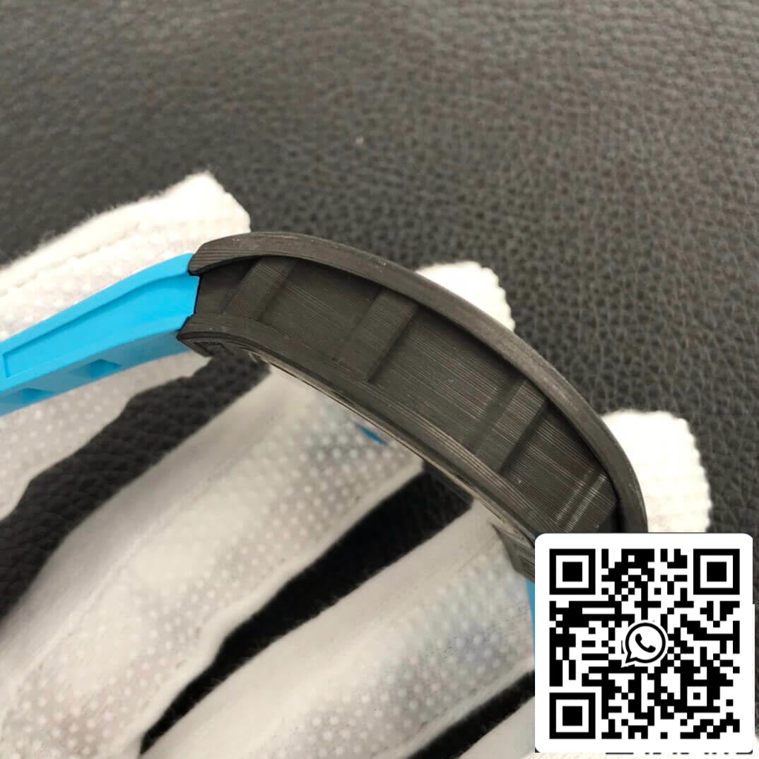 Richard Mille RM055 1:1 Best Edition ZF Fabbrica Blue Rubber cinturino