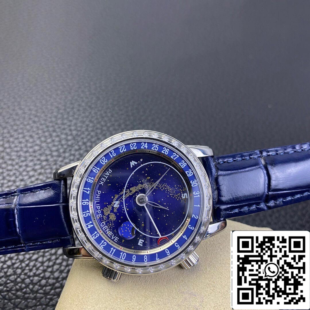 Patek Philippe Grand Complications 6104G-001 1:1 edición mayor AI Fabbrica Sky Moon quadrante blu
