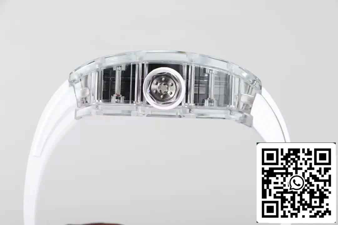 réplica Richard Mille RM055 Melhor Edição 1:1 RM Fabbrica Cinturino Branco