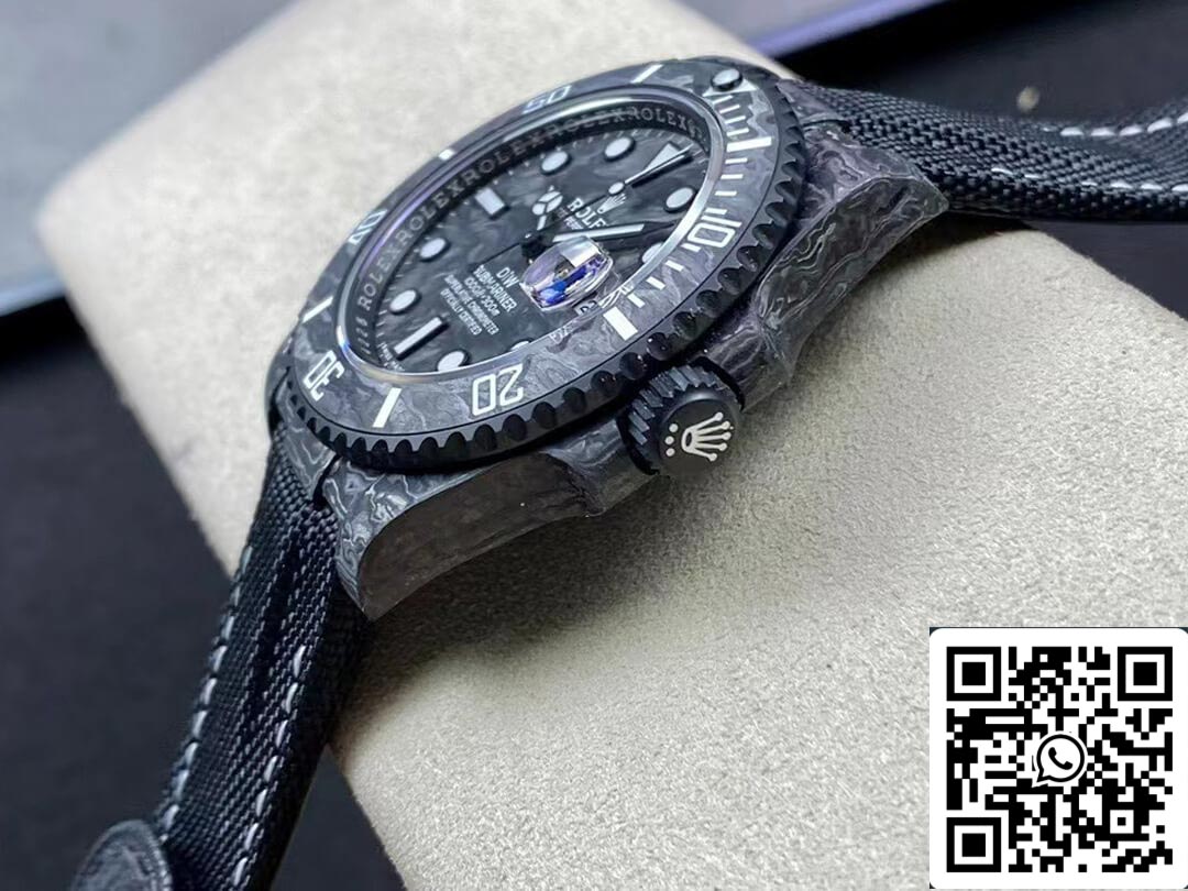 Rolex Submariner 1:1 edizione migliore VS Fabbrica DIW fibra di carbonio quadrante