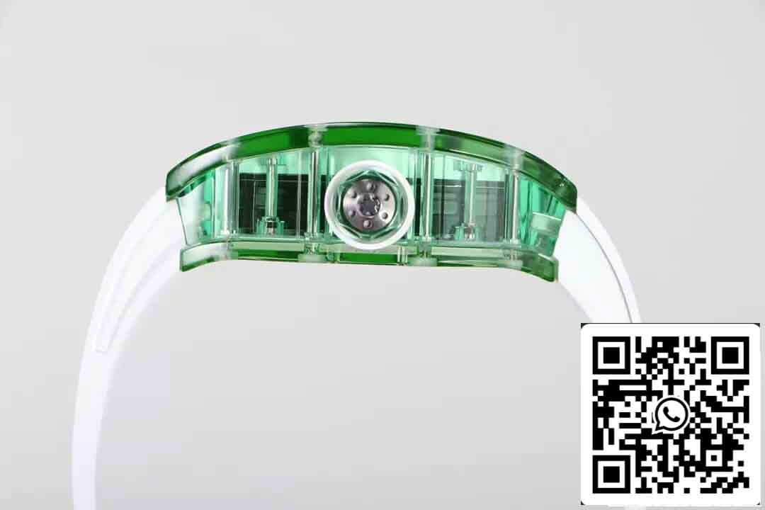 replica Richard Mille RM055 Best 1:1 Edition RM Fabbrica Green Transparent Case