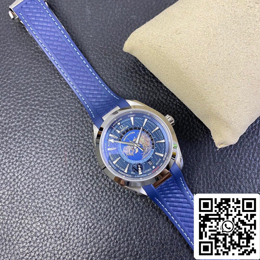 Omega Seamaster Aqua Terra GMT Worldtimer 220.12.43.22.03.001 1:1 edizione migliore VS Fabbrica quadrante azul