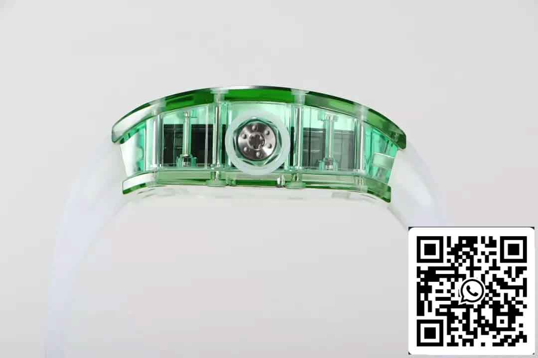 Réplica Richard Mille RM055 Melhor Edição 1:1 RM Fabbrica Mostrador Esqueleto Verde