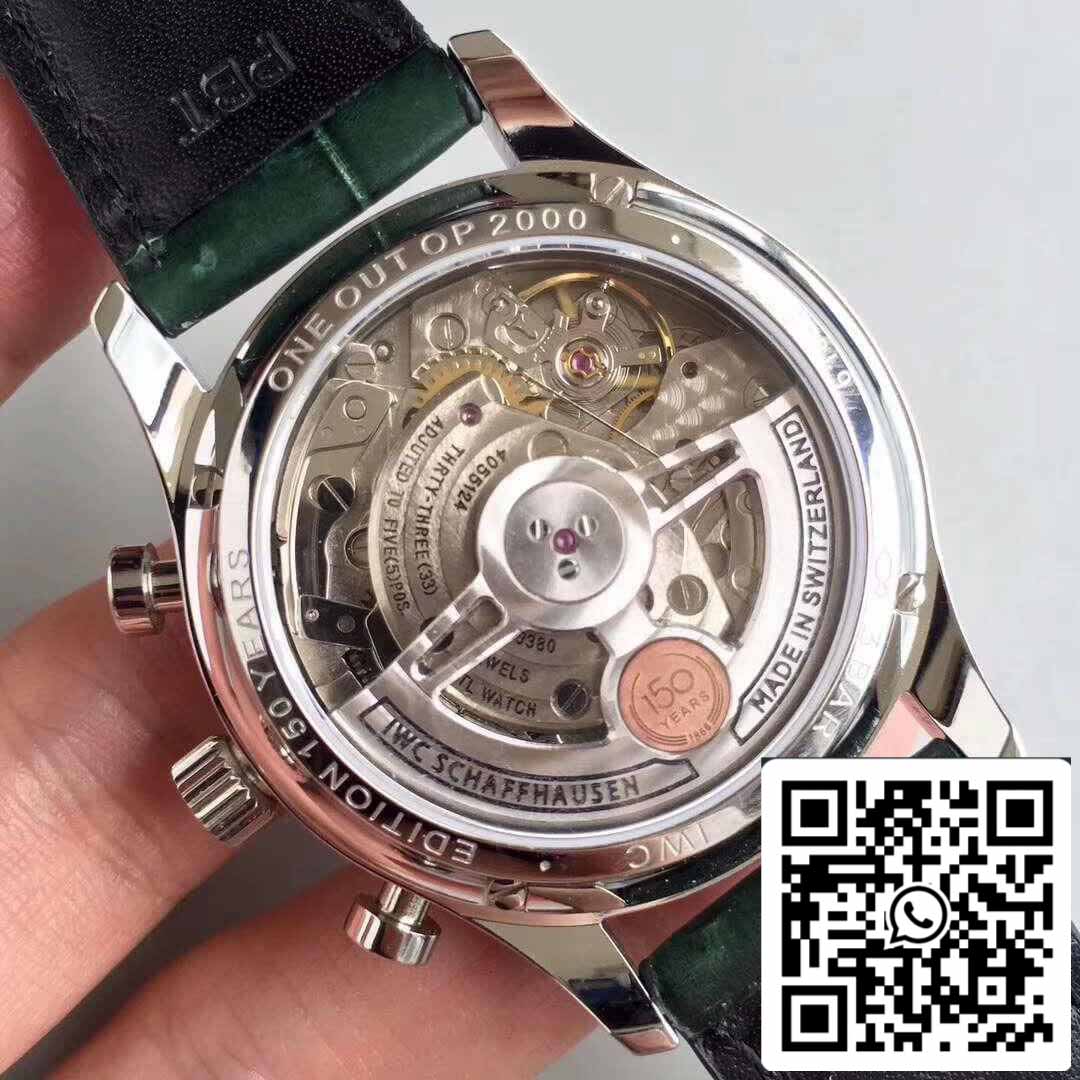 IWC Portuguese YL Fabbrica 1:1 Best Edition Swiss ETA69355 Green Dial With Silver Markers