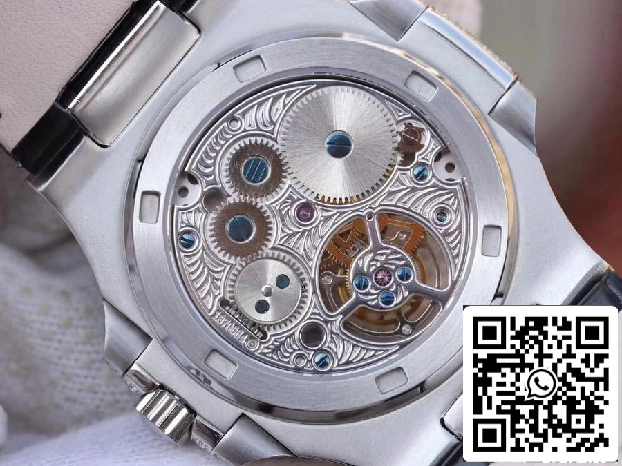 Patek Philippe Nautilus Jumbo 5711 R8 Fabbrica 1:1 Best Edition Swiss Tourbillon White Dial