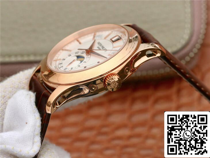 Patek Philippe Complications 5205R-001 1:1 Best Edition KM Fabbrica Milky White Dial