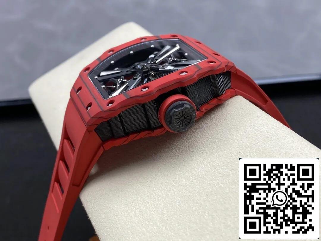 Richard Mille RM12-01 Tourbillon 1:1 Best Edition RM Fabbrica Red Rubber cinturino