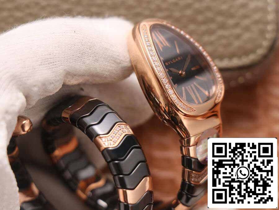 Bvlgari Serpenti 1:1 edición migliore BV Fabbrica Rosa Oro Diamantes