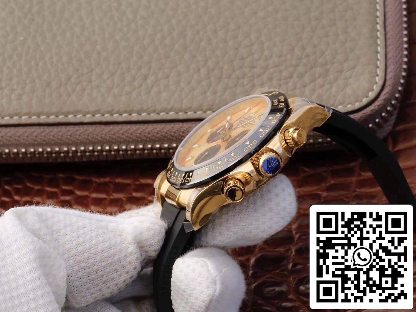 Rolex Daytona Cosmograph 116518ln 1:1 edição melhor JH Fabbrica V6 mostrador em ouro amarelo