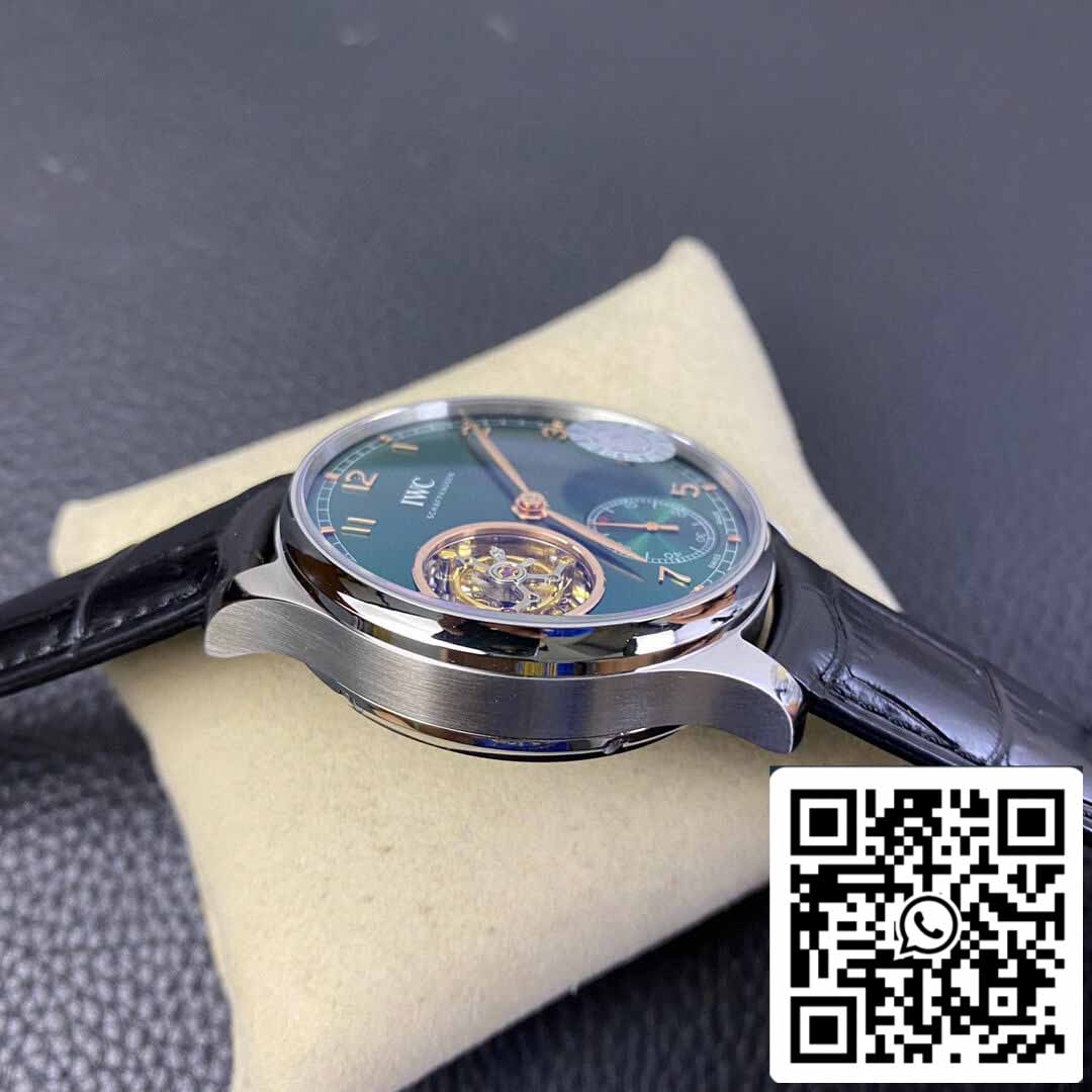 IWC Portuguese Tourbillon 1:1 Best Edition ZF Fabbrica Green Dial