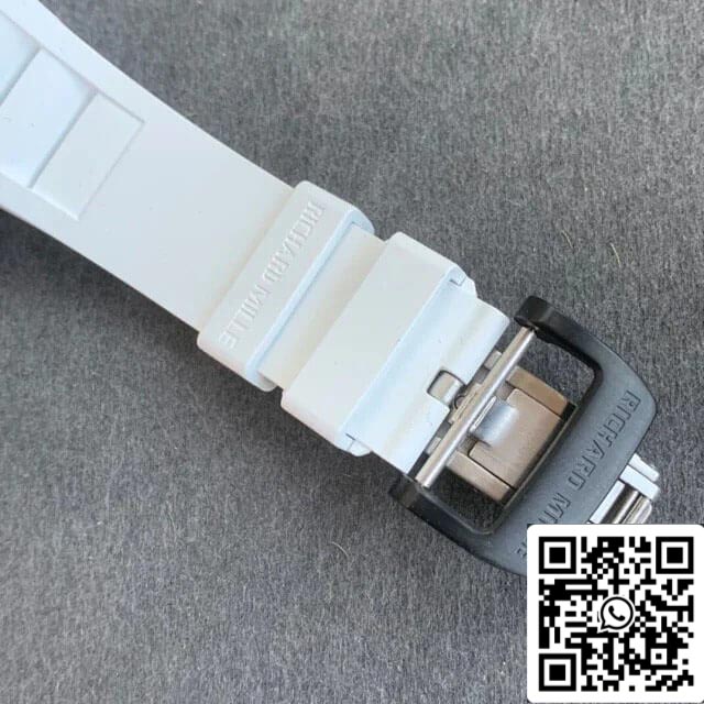 Richard Mille RM35-02 1:1 Best Edition KV Fabbrica V3 Carbon Fiber White cinturino