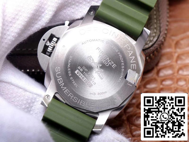 Panerai Submersible PAM01055 1:1 edizione migliore VS Fabbrica quadrante verde Swiss P9000