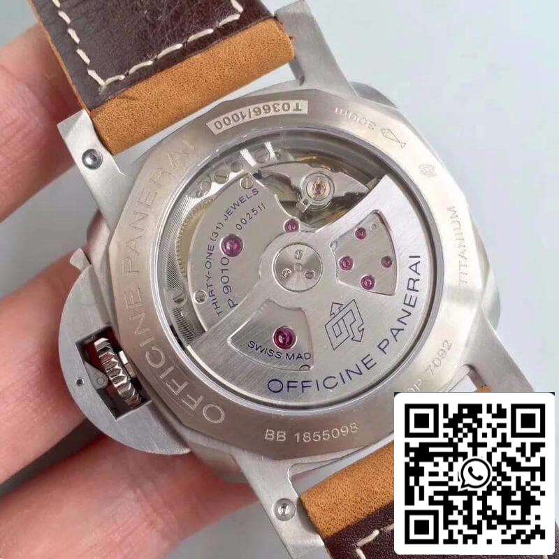 Panerai Luminor PAM1351 ZF Fabbrica Men Watches 1:1 Best Edition Swiss ETA P9010 Brown Leather cinturino