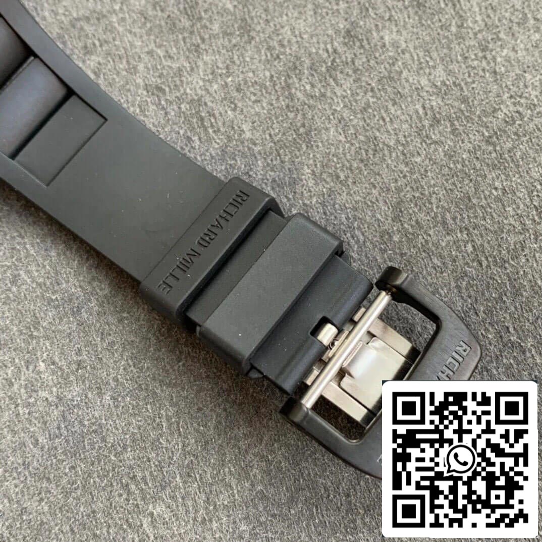 Richard Mille RM055 1:1 Best Edition KV Fabbrica V2 Cerámica Negra Cinturón