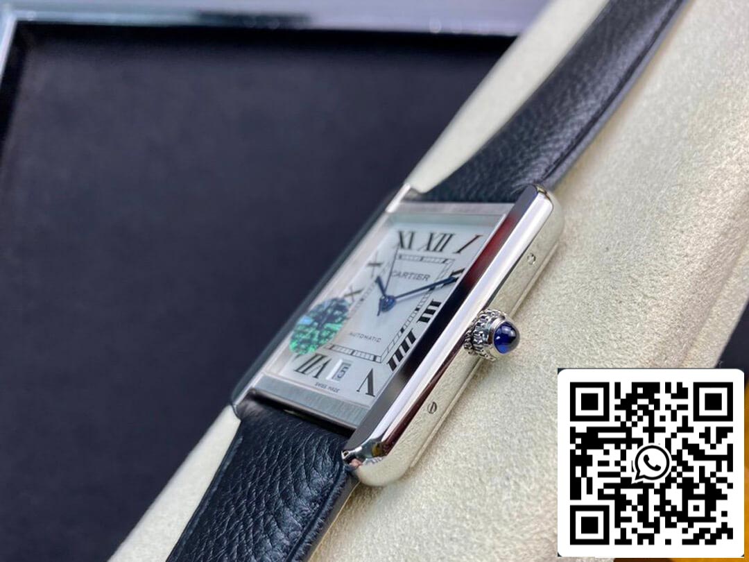Cartier Tank WSTA0029 1:1 edizione migliore AF Fabbrica quadrante bianco