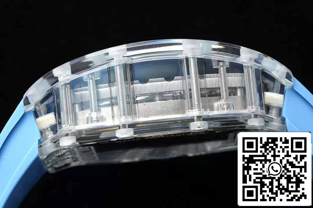 Richard Mille RM053-02 Tourbillon 1:1 Best Edition RM Fabbrica Cinturino de borracha azul