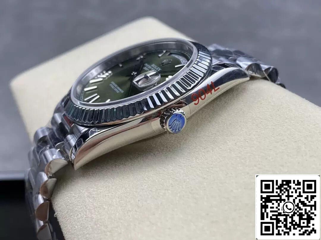 Rolex Day Date M228236-0008 1:1 edizione migliore GM Fabbrica V2 quadrante verde