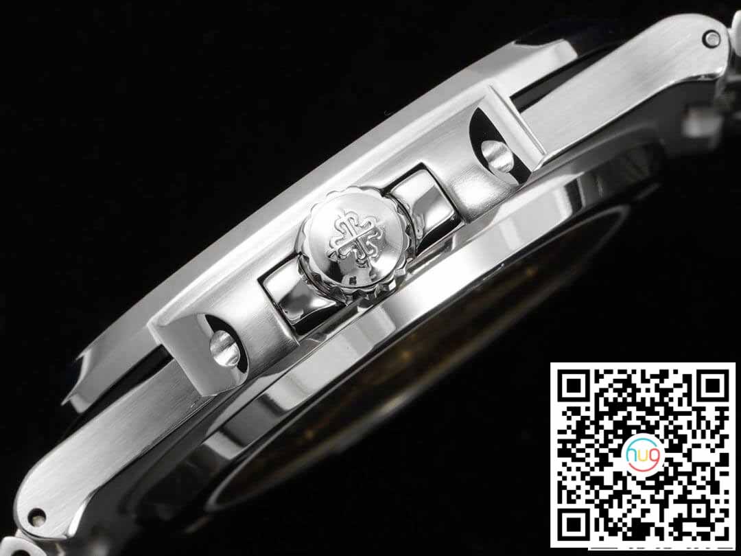 Patek Philippe Nautilus 5711 1:1 edição melhor GR Fabbrica quadrante preto com diamantes