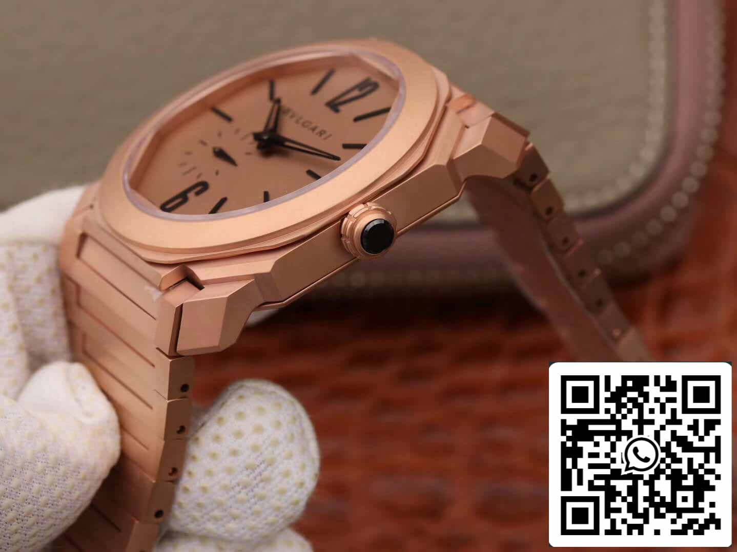 Bvlgari Octo Finissimo 102912 1:1 edición mejor BV Fabbrica Rosa Oro cuadrante