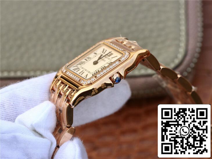 Panthere De Cartier WJPN0009 27MM 1:1 edição melhor 8848 Fabbrica Diamond-set Beze