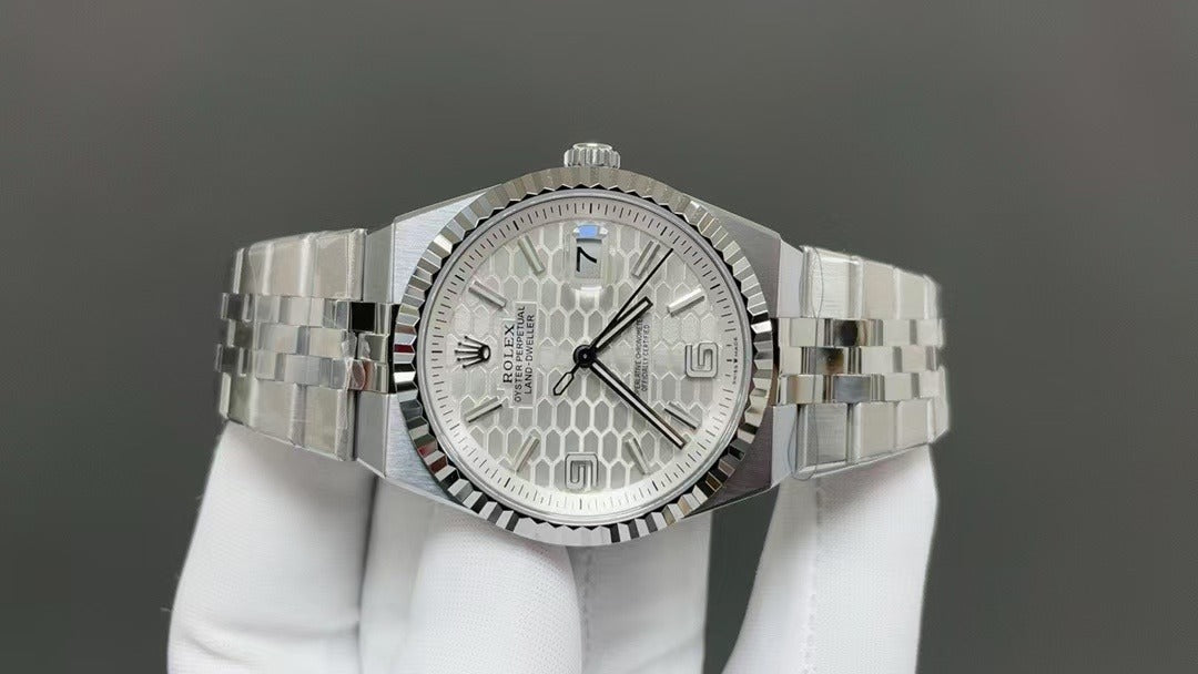 Rolex Land-Dweller 36 Bianco Rolesor M127234-0001 ES Fábrica versão melhor 1:1
