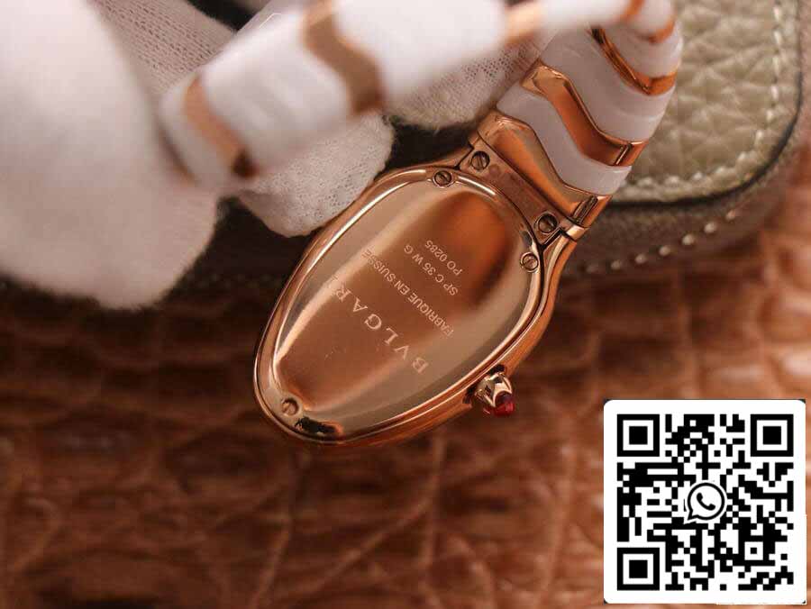 Bvlgari Serpenti 1:1 edición mejor BV Fabbrica quadrante bianco