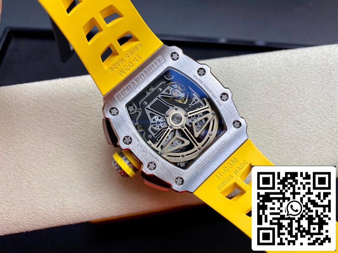 Richard Mille RM011 FELIPE MASSA 1:1 Best Edition KV Fabbrica Titanium Steel Case