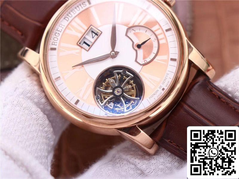 Roger Dubuis Hommage RDDBHO0568 Tourbillon 1:1 Edición Mejor JB Fabbrica Champagne Dial Swiss RD540