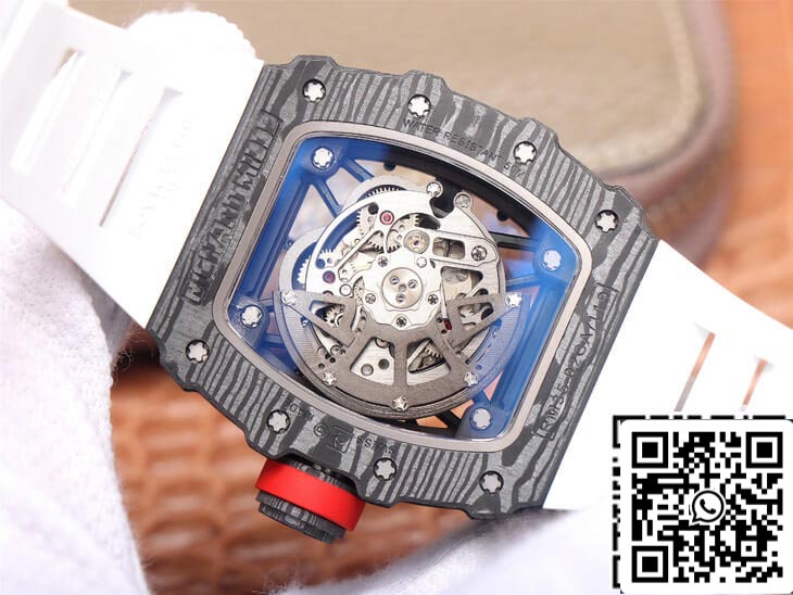 Richard Mille RM35-02 1:1 Best Edition ZF Fabbrica White Rubber cinturino
