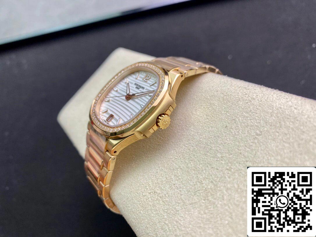 Patek Philippe Nautilus Ladies 7118/1200R-001 1:1 edizione migliore 3K Fabbrica Rosa Oro