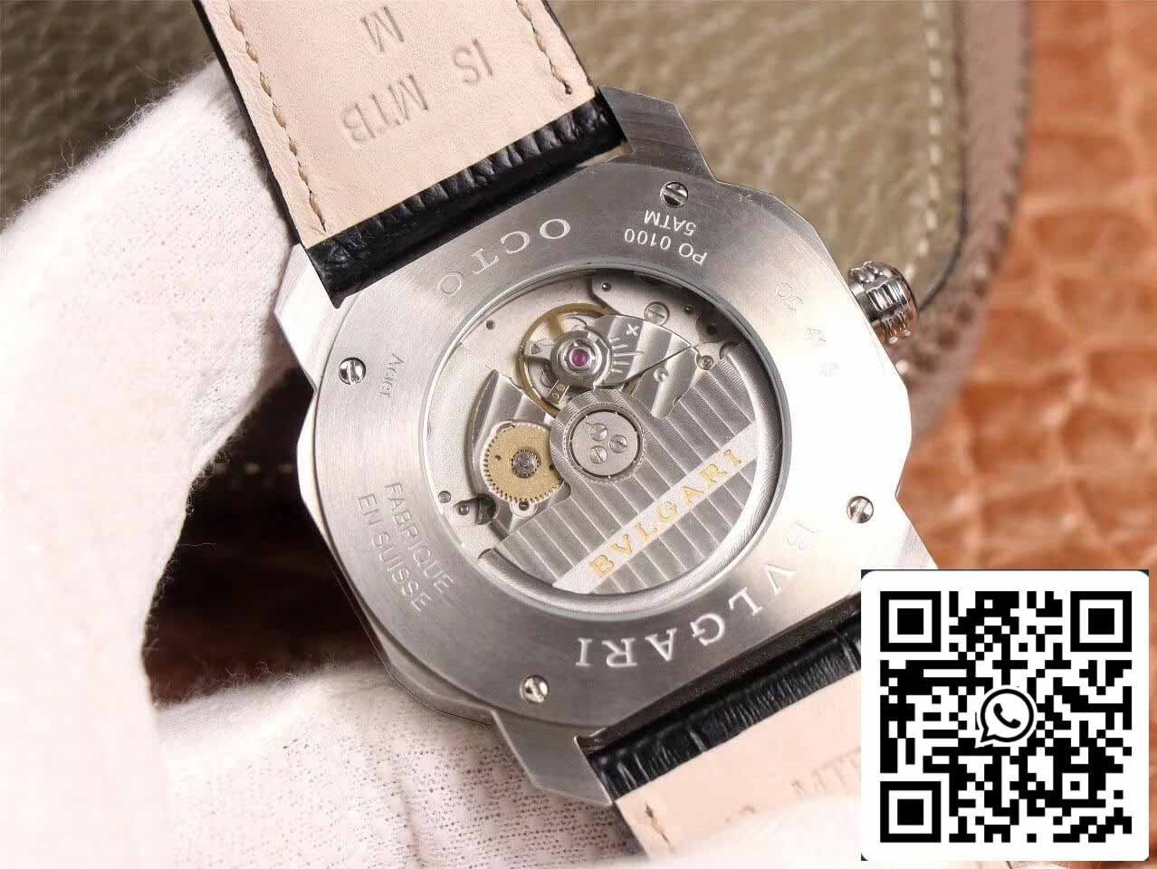 Bvlgari Octo 102429 1:1 edición mejorada BV Fabbrica Light quadrante blu