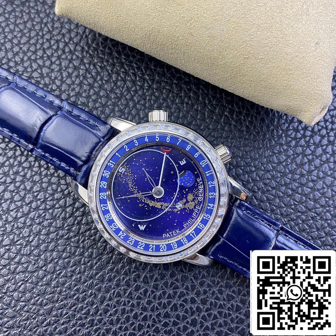 Patek Philippe Grand Complications 6104G-001 1:1 edición mayor AI Fabbrica Sky Moon quadrante blu