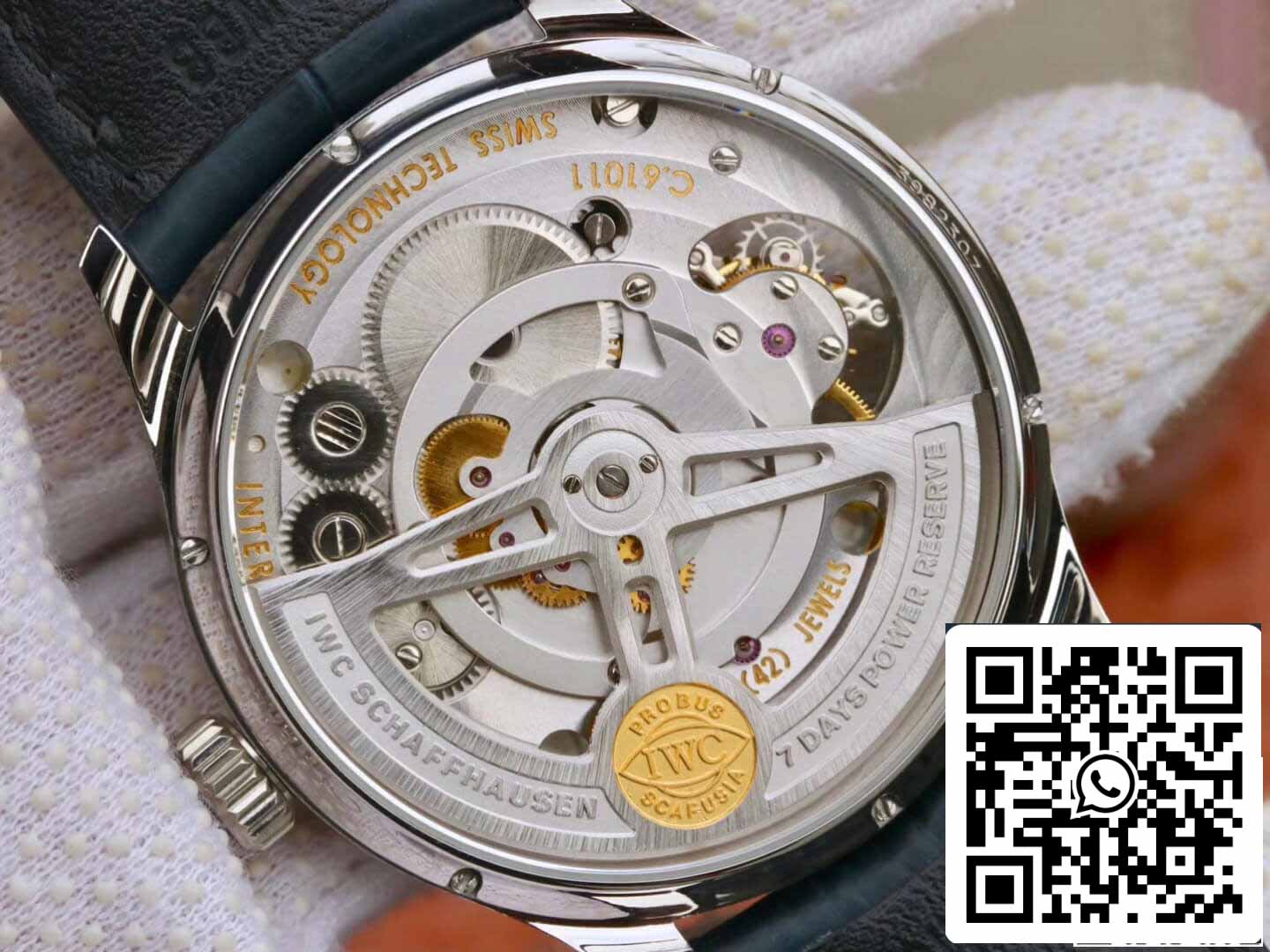 IWC Tourbillon portugués 1:1 Mejor edición ZF Fabbrica acciaio inossidabile