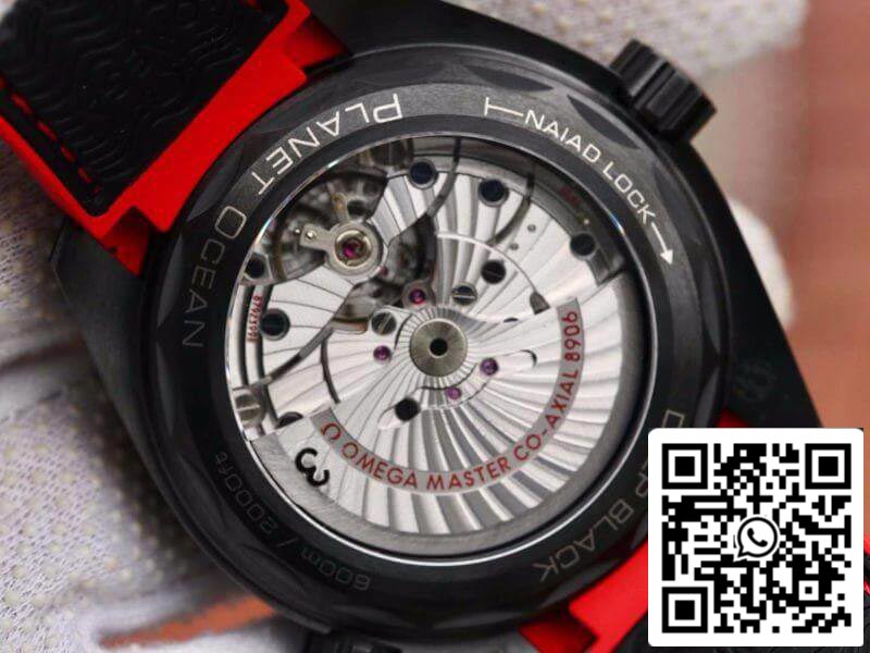 Omega Seamaster Planet Ocean 215.92.46.22.01.003 VS Fabbrica 1:1 edizione melhor Swiss ETA8906 Nero Nylon cinturino