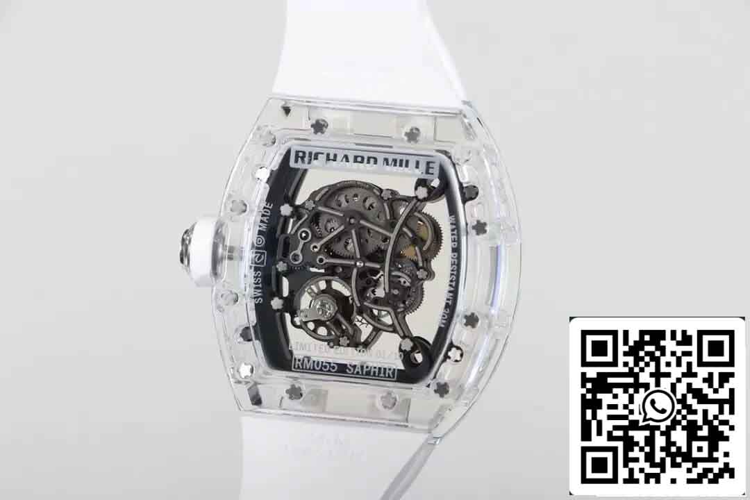 Richard Mille RM055 Best 1:1 Edition RM Fabbrica Rubber cinturino