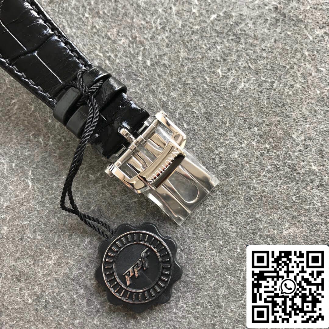Patek Philippe Nautilus 5711G 1:1 Melhor Edição PPF Fabbrica V4 Mostrador Preto Suíço ETA324