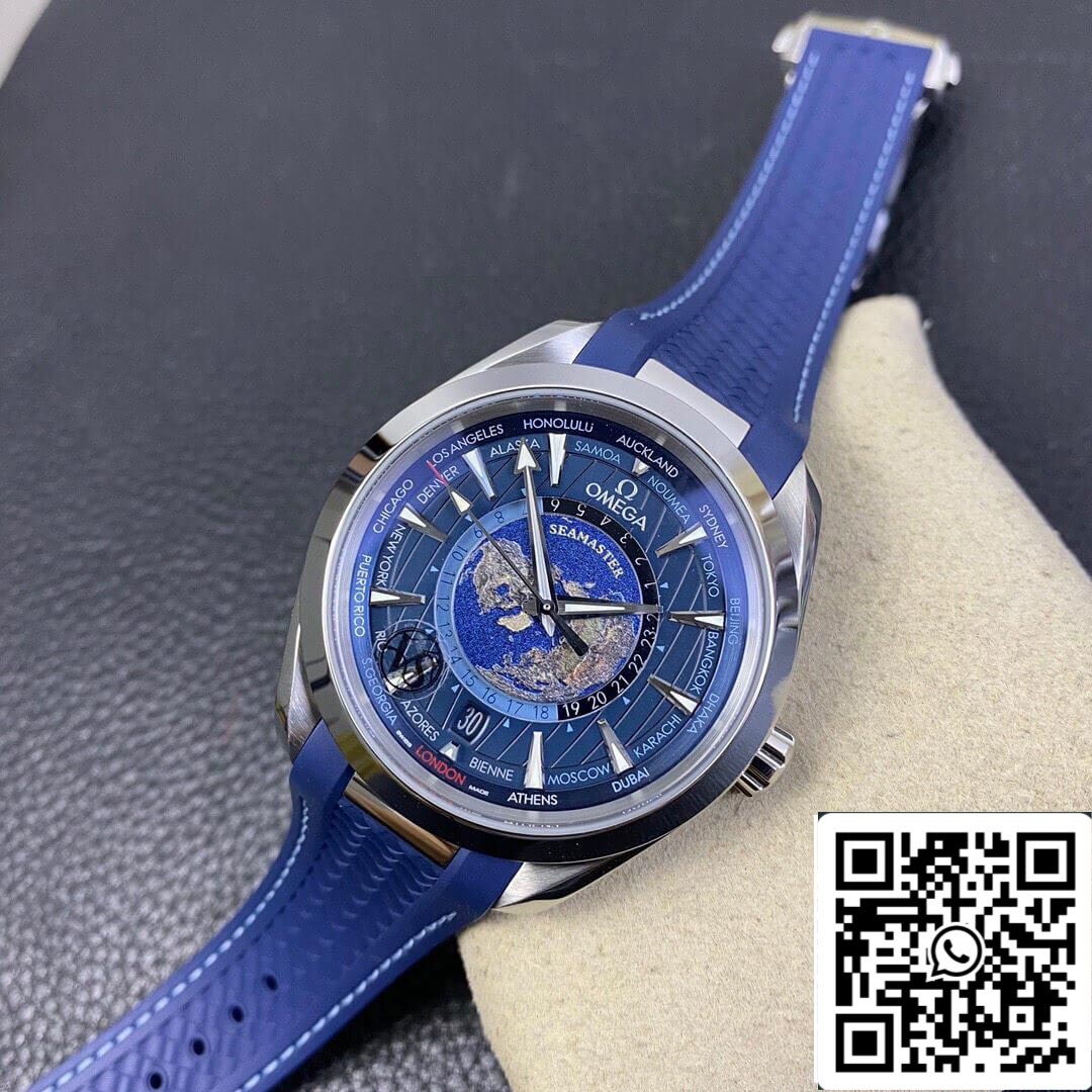 Omega Seamaster Aqua Terra GMT Worldtimer 220.12.43.22.03.001 1:1 edizione migliore VS Fabbrica quadrante azul