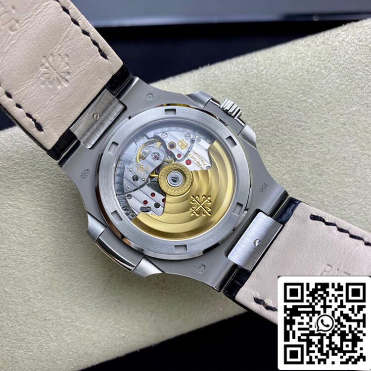 Patek Philippe Nautilus 5711 1:1 edizione migliore 3K Fabbrica quadrante bianco Cowhide cinturino