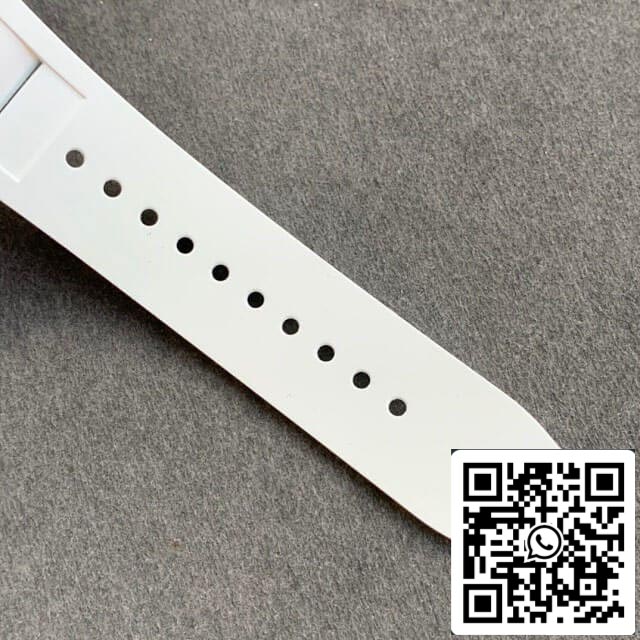 Richard Mille RM055 1:1 Melhor Edição KV Fabbrica V2 Cinturino Branco