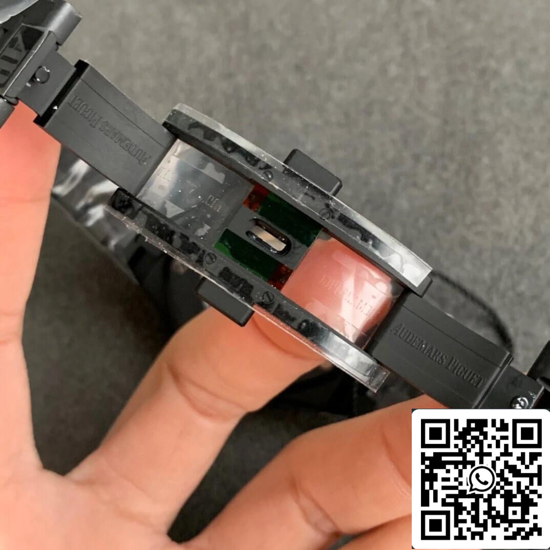 Audemars Piguet Royal Oak 15400 DLC Carbono Melhor Edição ZF Fabbrica Mostrador Preto