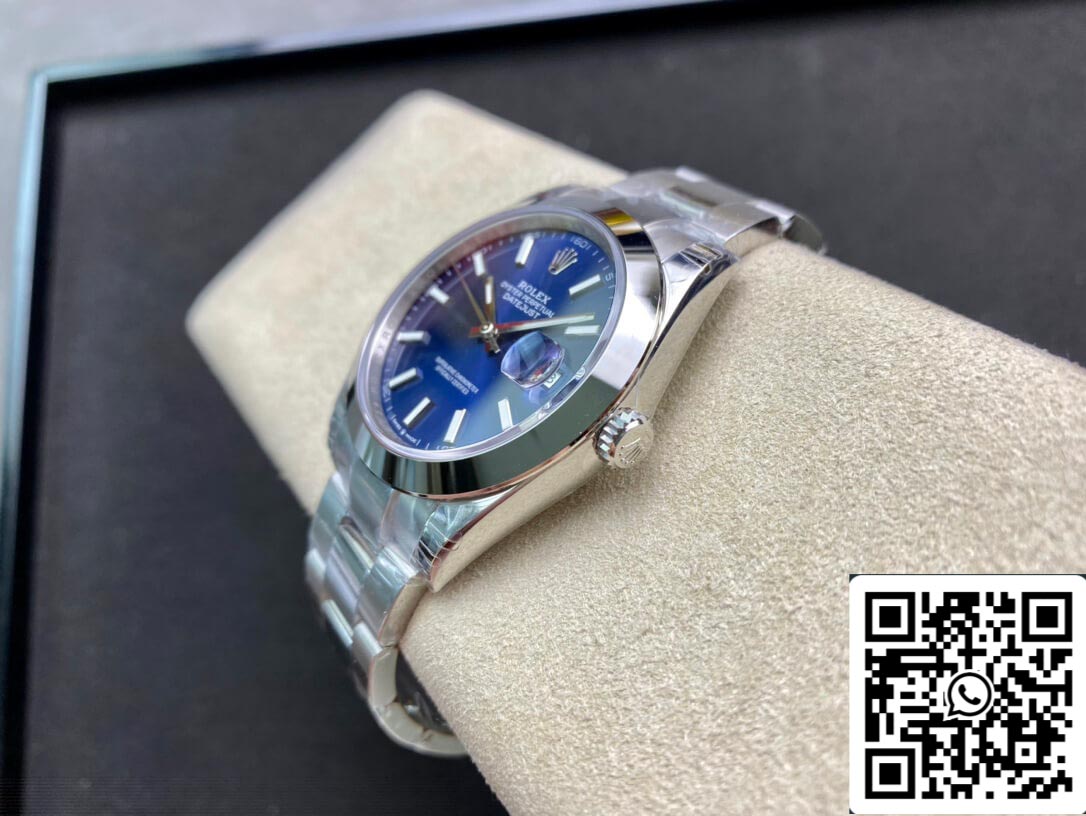 Rolex Datejust M126300-0001 1:1 Smooth rim VS Fabbrica quadrante blu