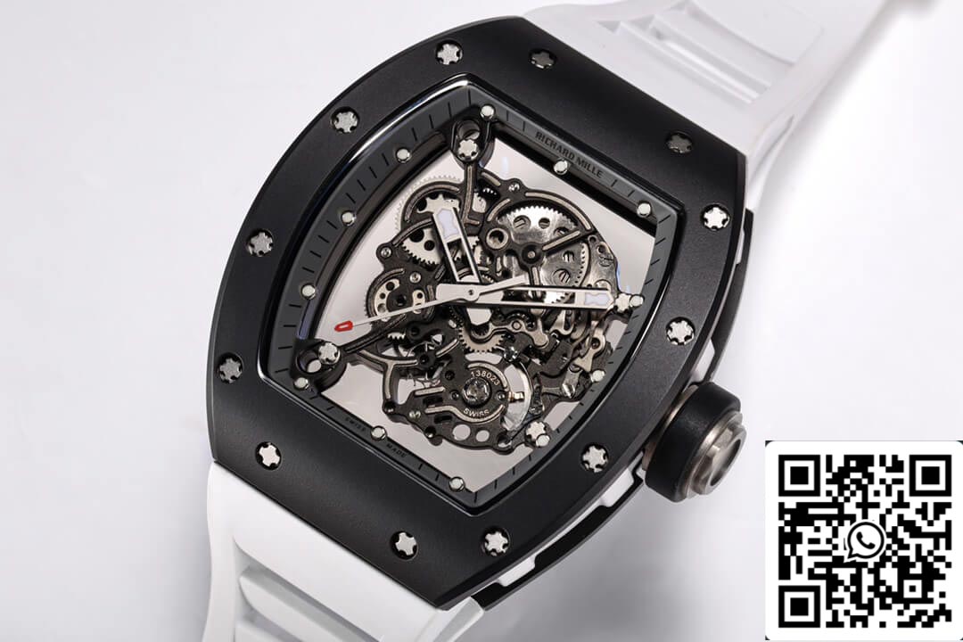 Richard Mille RM-055 1:1 edizione migliore BBR Fabbrica Nero ceramica Cassa