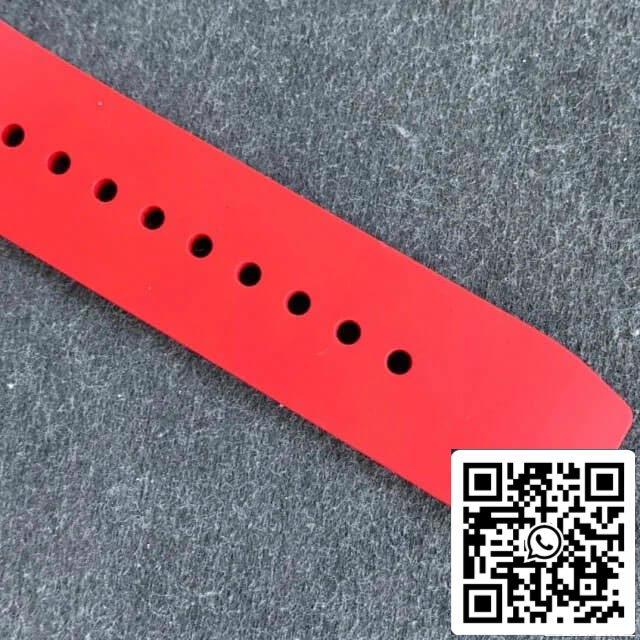Richard Mille RM011 1:1 Best Edition KV Fabbrica Rose Gold Red cinturino