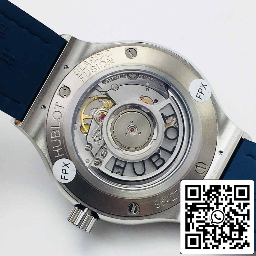 Hublot Classic Fusion 38MM 1:1 edizione migliore HB Fabbrica Diamond quadrante blu