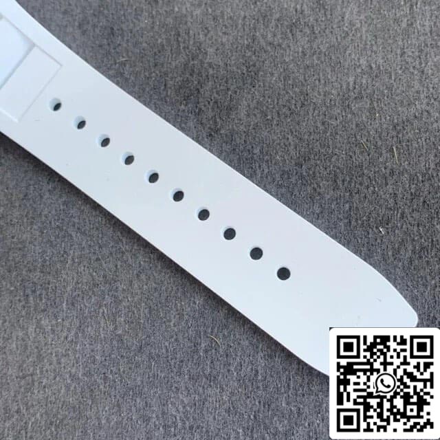 Richard Mille RM35-02 1:1 Best Edition KV Fabbrica V3 Carbon Fiber White cinturino