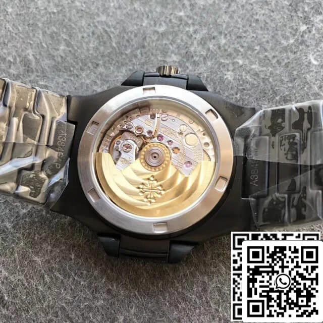 Patek Philippe Nautilus 5719/10G-010 1:1 Best Edition PPF Fabbrica Full Diamond Black Dial