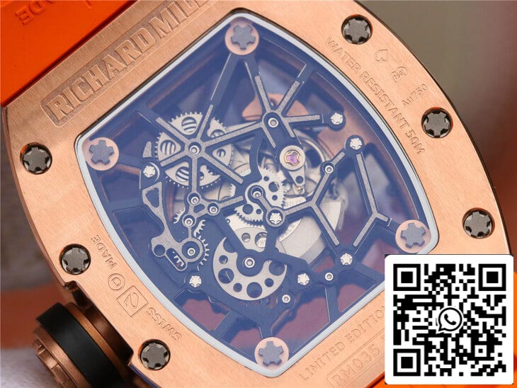 Richard Mille RM035 Americas KV Fabbrica 1:1 Best Edition Orange cinturino