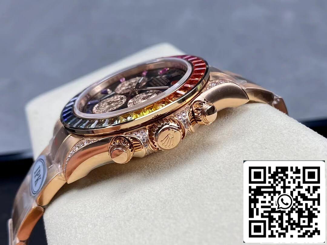 Rolex Daytona 116595 RAINBOW Rose Gold 1:1 edição melhor IPK Fabbrica Rose Gold